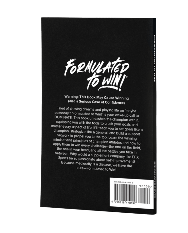 Formulated to Win! book backside