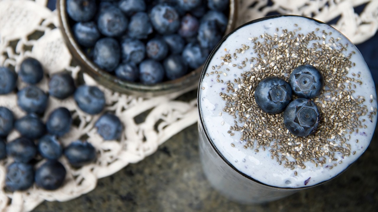 Blueberries & Cream Protein Shake