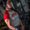 Women's Crop Top-Red-Front